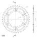 Rear sprocket SUPERSPROX STEALTH RST-1512:47-GLD zlata 47T, 520