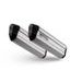 Dual slip-on exhaust GPR HYPER SONIC E5.BMW.50.HYSOTIT Brushed Titanium