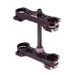 Triple clamps X-TRIG ROCS TECH 40704007 22mm Črn