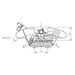 Radial brake caliper ACCOSSATO PZ014 for MiniGp, Pitbike and Scooters