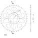 Rear ALU sprocket SUPERSPROX RAL-727:46-RED rdeč 46T, 525