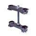 Triple clamp X-TRIG ROCS TECH 40704009 Črn 14mm