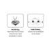 Risers PUIG 21879N črna height 30mm, d 32mm