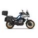 Set of SHAD TERRA TR40 adventure saddlebags and SHAD TERRA aluminium top case TR55 PURE BLACK, including mounting kit SHAD CF MOTO 800MT