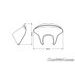 Windscreen PUIG BATWING SML 21053W clear kratka (short)