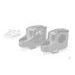 Risers PUIG PULLBACK 21811P srebrna height 20mm, d 25mm, back 16mm