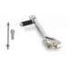 Gear shift pedal PUIG 22121P srebrna adjustable