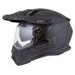 Motocross Helmet CASSIDA ROAD RUNNER TechniX black matt/ black/ grey/ black matt peak XS