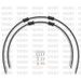 RACE Front brake hose kit Venhill POWERHOSEPLUS HON-10011F-CB (2 cevi v kompletu) Carbon hoses, chromed fittings