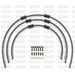 STANDARD Front brake hose kit Venhill POWERHOSEPLUS HON-1001FB-CB (3 cevi v kompletu) Carbon hoses, black fittings