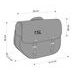 Leather saddlebag CUSTOMACCES SANT LOUIS APS011N črna right, with metal base right side and right fitting kit