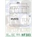Oljni filter HIFLOFILTRO HF303C kromiran