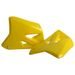 Radiator scoops POLISPORT 8423000001 (par) yellow RM 01