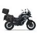 Set of SHAD TERRA TR40 adventure saddlebags and SHAD TERRA aluminium top case TR55 PURE BLACK, including mounting kit SHAD VOGE 650 DS/DSX