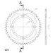 Rear ALU sprocket SUPERSPROX RAL-209:49-RED rdeč 49T, 420