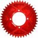Aluminijasti zadnji verižnik (zobnik) SUPERSPROX RAL-2802/2:42-RED rdeč 42T, 520
