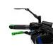 Brake lever without adapter PUIG 3.0 14VNA raztegljiva poklopna (extendable folding) green/blue