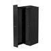 Closet with 3 vertical drawers by sliding extraction with double tool grids LV8 EQAF01 črna