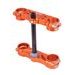 Triple clamps X-TRIG ROCS TECH 40504008 22mm Oranžna