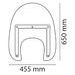 Windshield CUSTOMACCES AMERICA I CA0012W prozorna