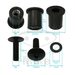 Fairing bolt kit JMP with rubber nuts 6X20 črna