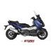 Celoten izpušni sistem 2x1 STORM OVAL SY.002.LX2 Nerjaveče jeklo