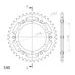 Rear sprocket SUPERSPROX STEALTH RST-499:40-GLD zlata 40T, 530