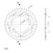 Rear sprocket SUPERSPROX STEALTH RST-7_520:42-GLD zlata 42T, 520