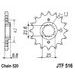 Verižni set EK - Zlat chain 520 ZVX, X-ring (X, NX, QX, XS), CHK front sprocket JT, CHK rear sprocket SUPERSPROX za KAWASAKI KLR 600 1984-1990