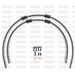 RACE Front brake hose kit Venhill POWERHOSEPLUS HON-1011FB-CB (2 cevi v kompletu) Carbon hoses, black fittings