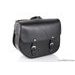 Leather saddlebag CUSTOMACCES SANT LOUIS AP0011N črna
