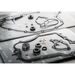 Water pump gasket kit ATHENA P400485470001