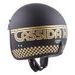 Jet čelada CASSIDA OXYGEN RONDO black matt / gold 2XL