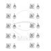 Fairing fastener dzus JMP 19mm srebrna