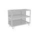 Under table trolleys with 3 shelves LV8 EQC3RS.1105.G L.1200 zelena