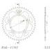 Aluminijasti zadnji verižnik (zobnik) SUPERSPROX RAL-1792:45-BLK črna 45T, 525