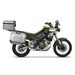 Komplet aluminijastih kovčkov z nosilci in ploščo SHAD TERRA, 37L zadnji kovček in 36L/47L stranski kovčki SHAD Aprilia Tuareg 660