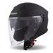 Jet čelada CASSIDA JET TECH black matt / grey logos XS