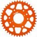 Aluminijasti zadnji verižnik (zobnik) SUPERSPROX RAL-905:42-ORG oranžna 42T, 520