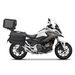 Komplet aluminijastih kovčkov z nosilci in ploščo SHAD TERRA BLACK, 37L zadnji kovček in 47L stranski kovčki SHAD HONDA NC 750 X