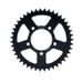 Aluminijasti zadnji verižnik (zobnik) SUPERSPROX RAL-7091:43-BLK črna 43T, 520