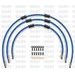 STANDARD Front brake hose kit Venhill POWERHOSEPLUS YAM-7002FB-SB (3 cevi v kompletu) Solid blue hoses, black fittings