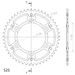 Rear sprocket SUPERSPROX STEALTH RST-300:47-GLD zlata 47T, 525