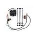 Radiator cooling fan and mounting kit SPAL EP-RFS-UN-SW with Revotec universal mounting system and ON/OFF switch