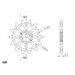 Verižni set D.I.D Chain - Srebrna chain 520 VX, X-ring (X, NX, QX, XS), CHK front sprocket SUPERSPROX, CHK rear sprocket SUPERSPROX za HUSQVARNA TE 310 2011-2012