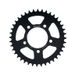 Aluminijasti zadnji verižnik (zobnik) SUPERSPROX RAL-7091:40-BLK črna 40T, 520