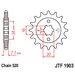Verižni set D.I.D Chain - Srebrna chain 520 HD, Non-sealed, CHK front sprocket JT, CHK rear sprocket JT za KTM Duke 125 2020-2023