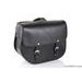 Leather saddlebag CUSTOMACCES SANT LOUIS AP0010N črna levi