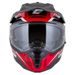 Motocross Helmet CASSIDA ROAD RUNNER TechniX red/ black/ white/ grey/ black matt peak S