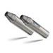 Double full exhaust system GPR DEEPTONE QUSP.140DE.DEATV Brushed Stainless steel